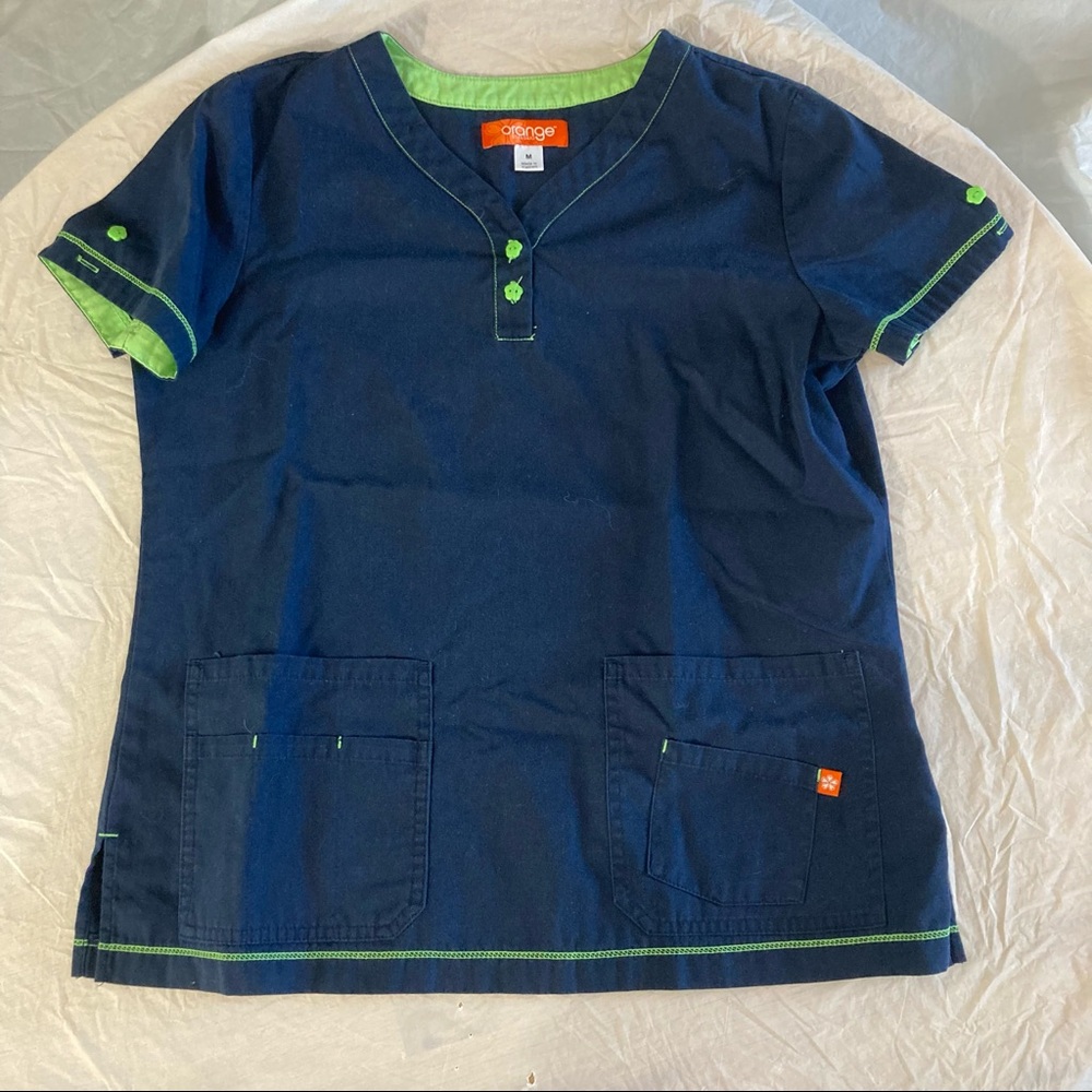 ORANGE Nursing Nurse’s Scrubs Scrub Top M